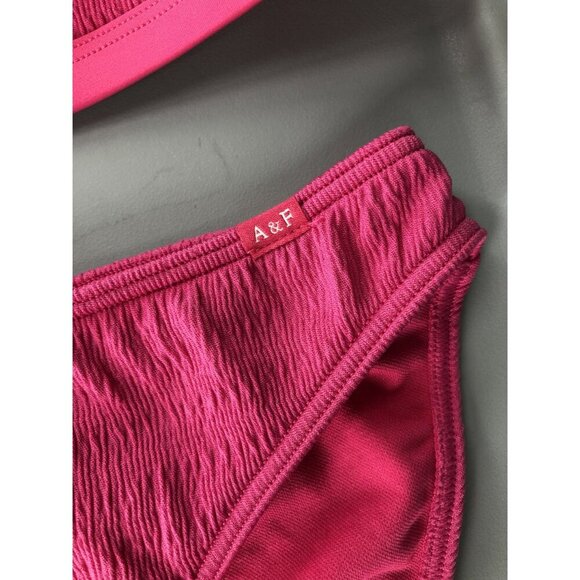 Abercrombie Kids Two Piece Bikini Set Swimsuit Girls Size 13/14 Pink Swimwear - Picture 3 of 6